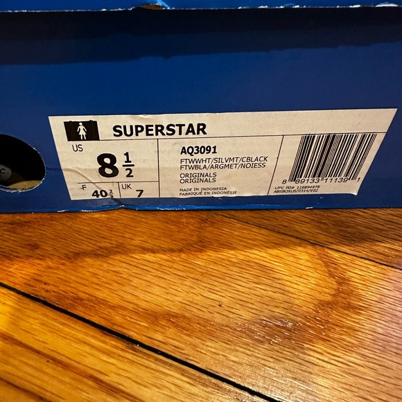 Adidas Superstar White Sneakers - Picture 3 of 6